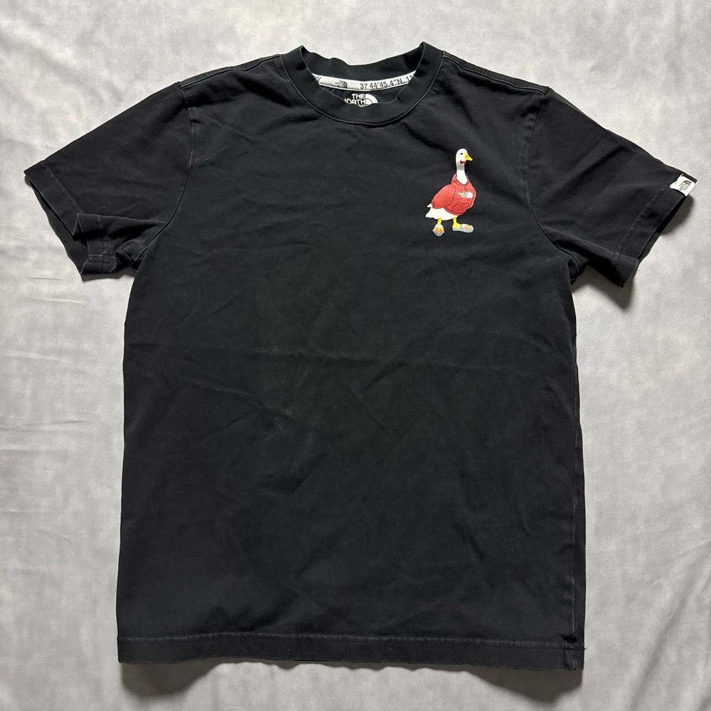 The North Face Mens‎ Black Goose Graphic T-Shirt Short Sleeve Crew Neck Cotton L